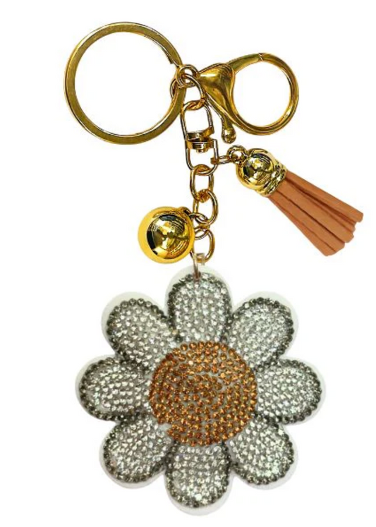 Crystal Keychain Daisy