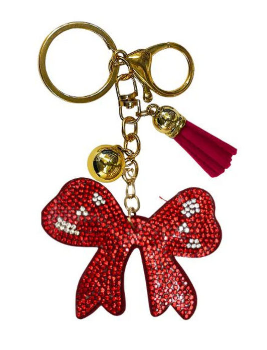 Crystal Keychain Bow
