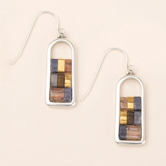 GK Miyuki Gunmetal Earring