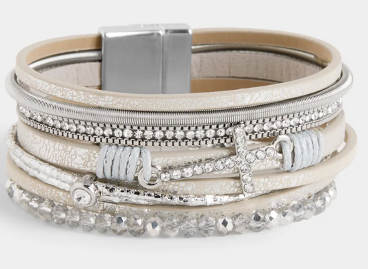 Light Grey Magn Bracelet