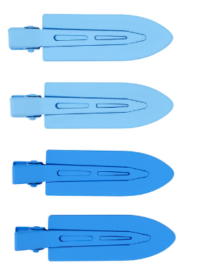 Blue Crease Free Hair Clips