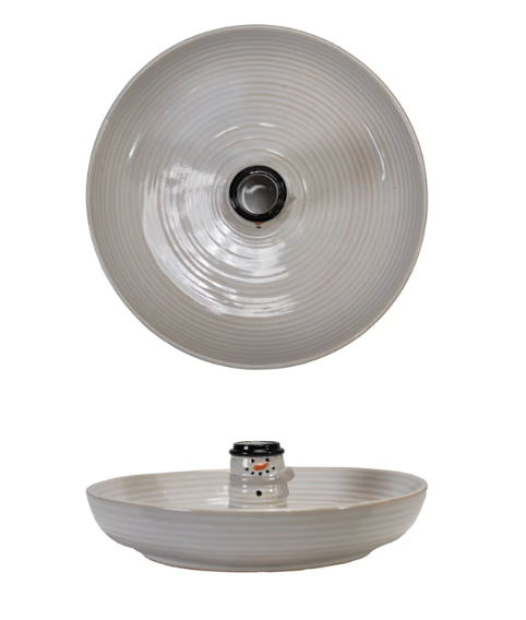 Snowman Toothpick Plate