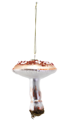 Glass Mushroom Ornament