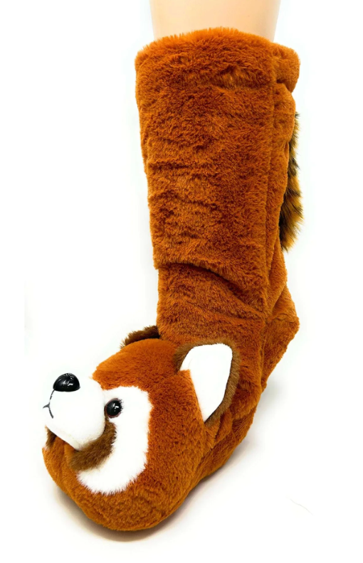 Red Panda Sherpa Socks
