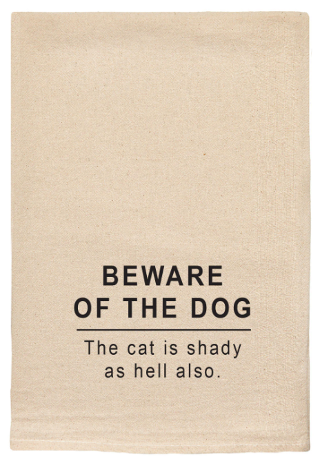 Beware of Dog Towel