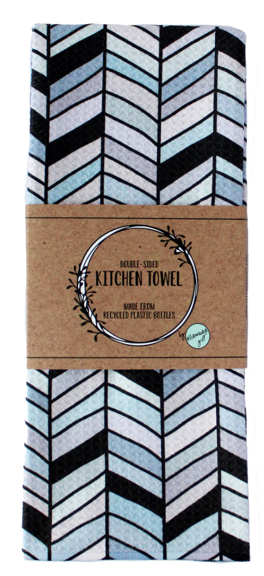Waffle Towel Neutral and Black