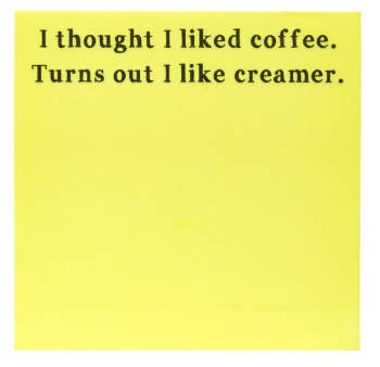 Coffee Creamer Sticky Notes