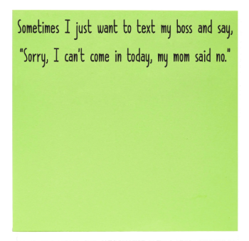 Mom Said No Sticky Notes