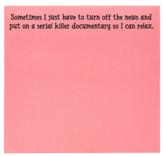 Serial Killer Doc Sticky Notes