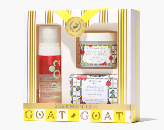 Pistachio Dark Cherry 3 Piece Bodycare Gift Set