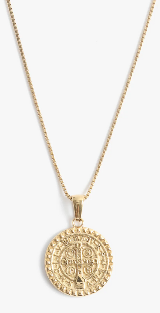 St. Benedict Pendant Gold