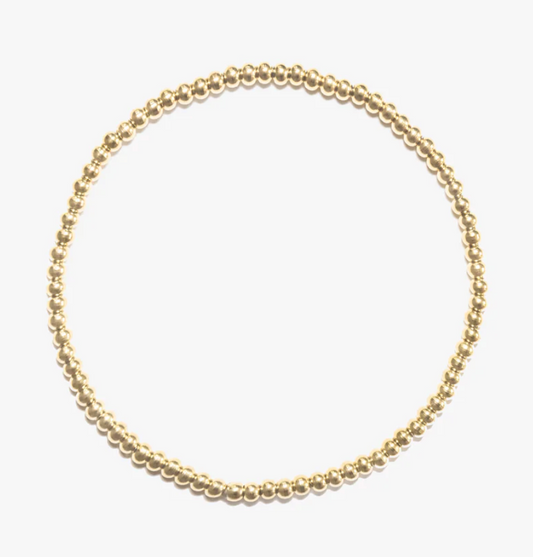 Crown Bracelet 3 mm Gold