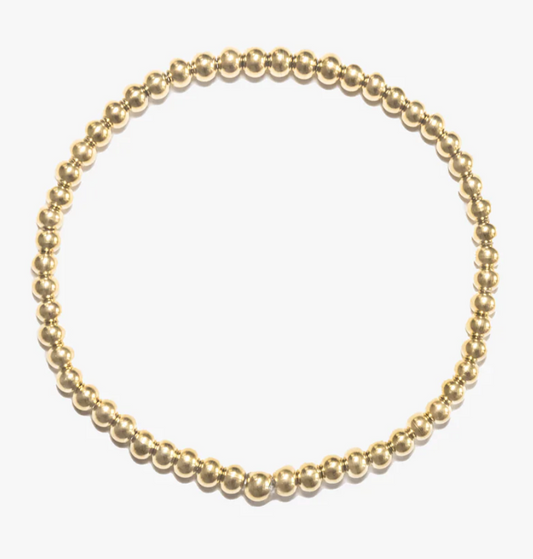 Crown Bracelet 4 mm Gold