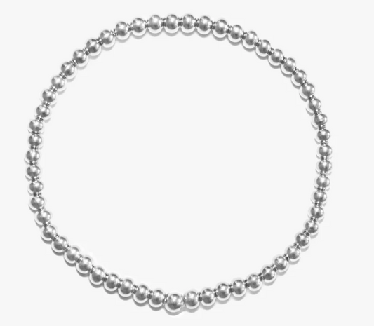 Crown Bracelet 4 mm Silver