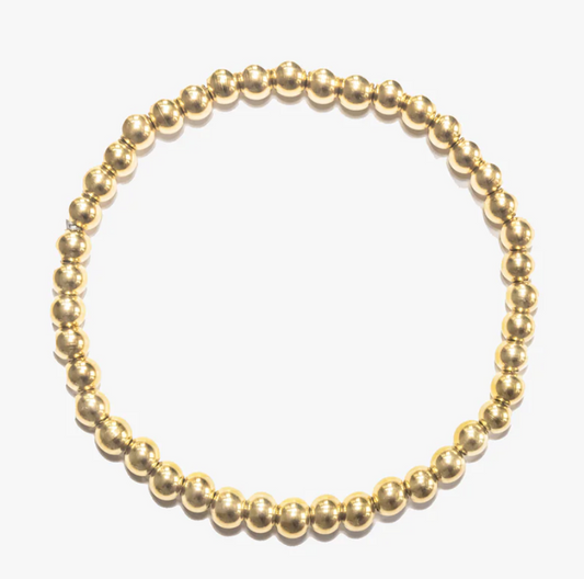 Crown Bracelet 5 mm Gold