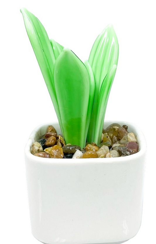 Glass Silver Snake