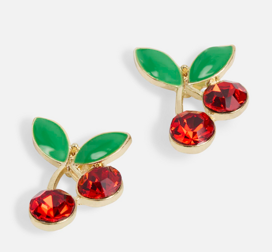 Cherry Pair Stud Earrings