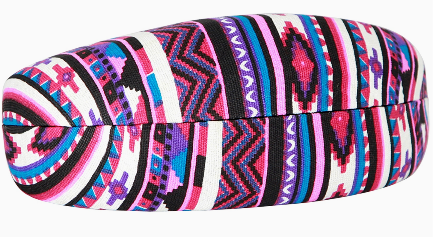 Aztec Sunglass Case -Pink