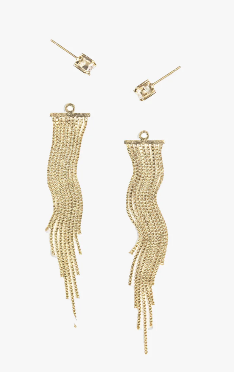 Lia Drops Earrings Gold