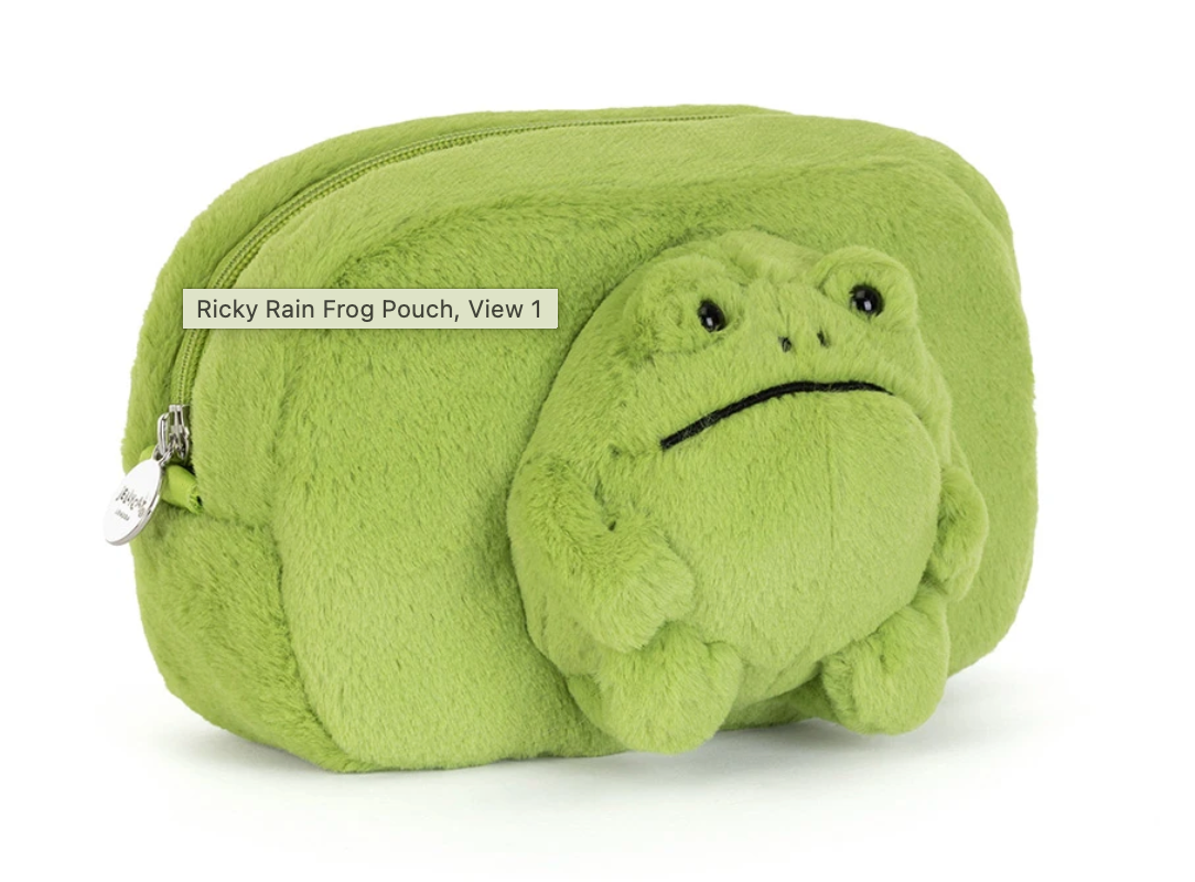 Ricky Rain Frog Pouch Jellycat