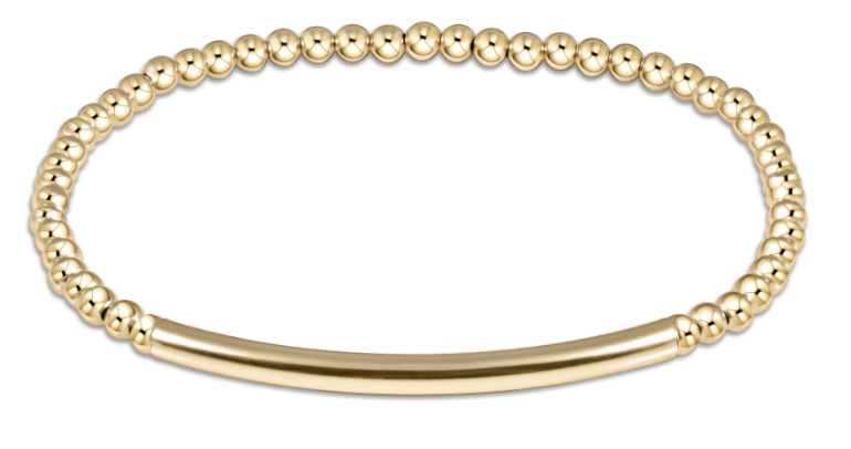 Extends Bliss Bar Smooth Gold 3 mm Bracelet