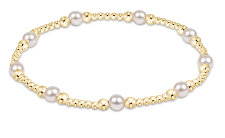 Purpose Pearl 4mm Gold Bracelet