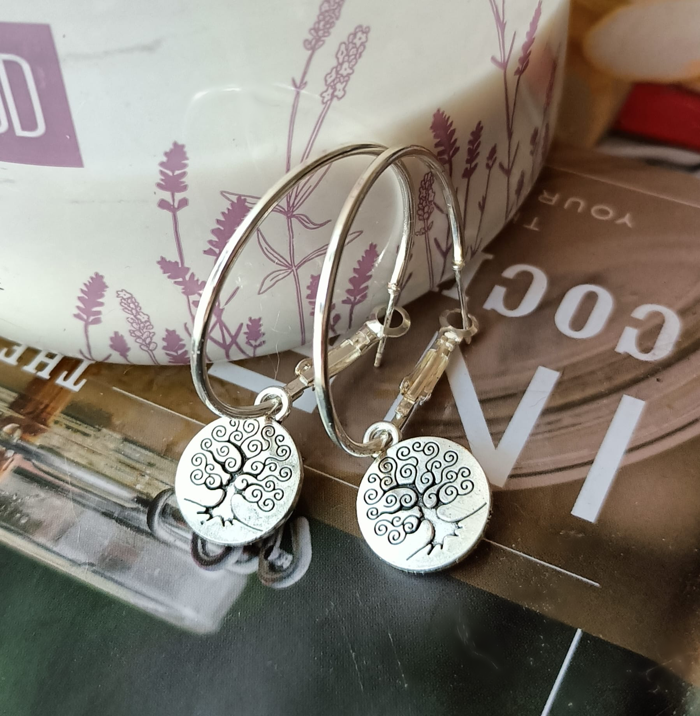 Hoop Earrings | Tree of Life
