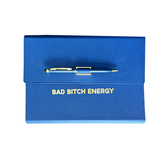 Bad Bitch Energy Vegan Leather Journal Folio