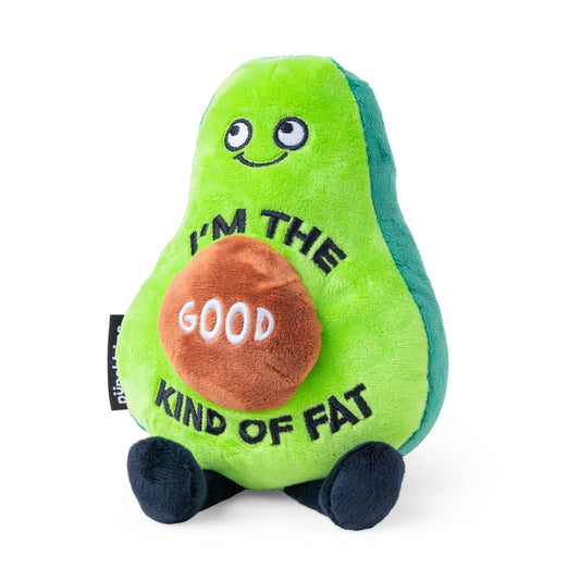 "I'M The Good Kind Of Fat" Novelty Plush Avocado Gift Toy
