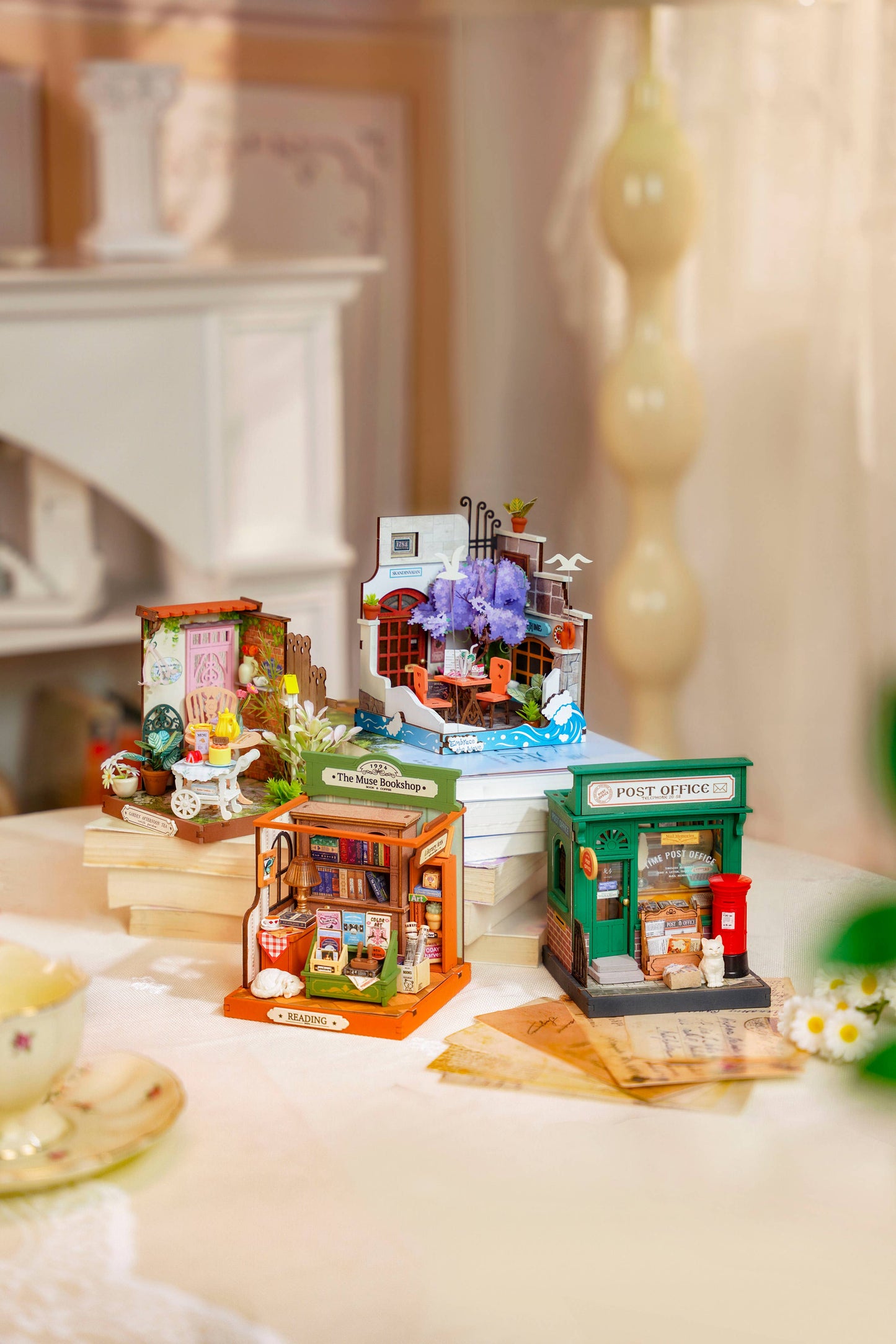 The Muse Bookshop 3D Wooden Puzzle
