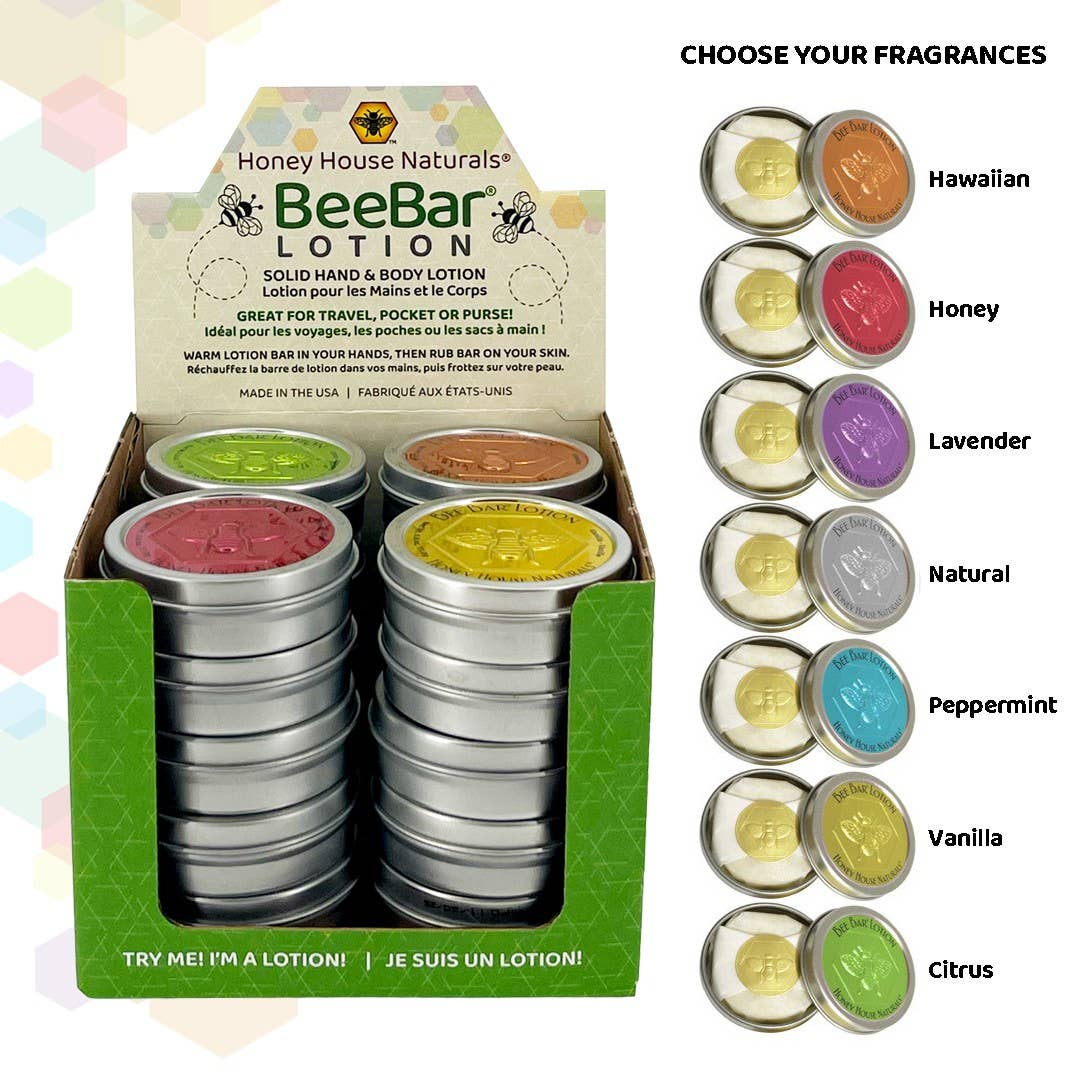 Small Bee Bar Display - 20 Pieces - Free Tester