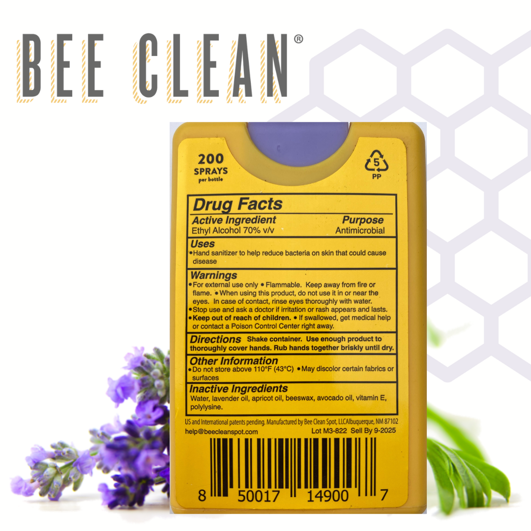 Bee Clean Hand Sanitizer 4 packs