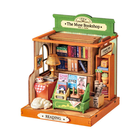 The Muse Bookshop 3D Wooden Puzzle