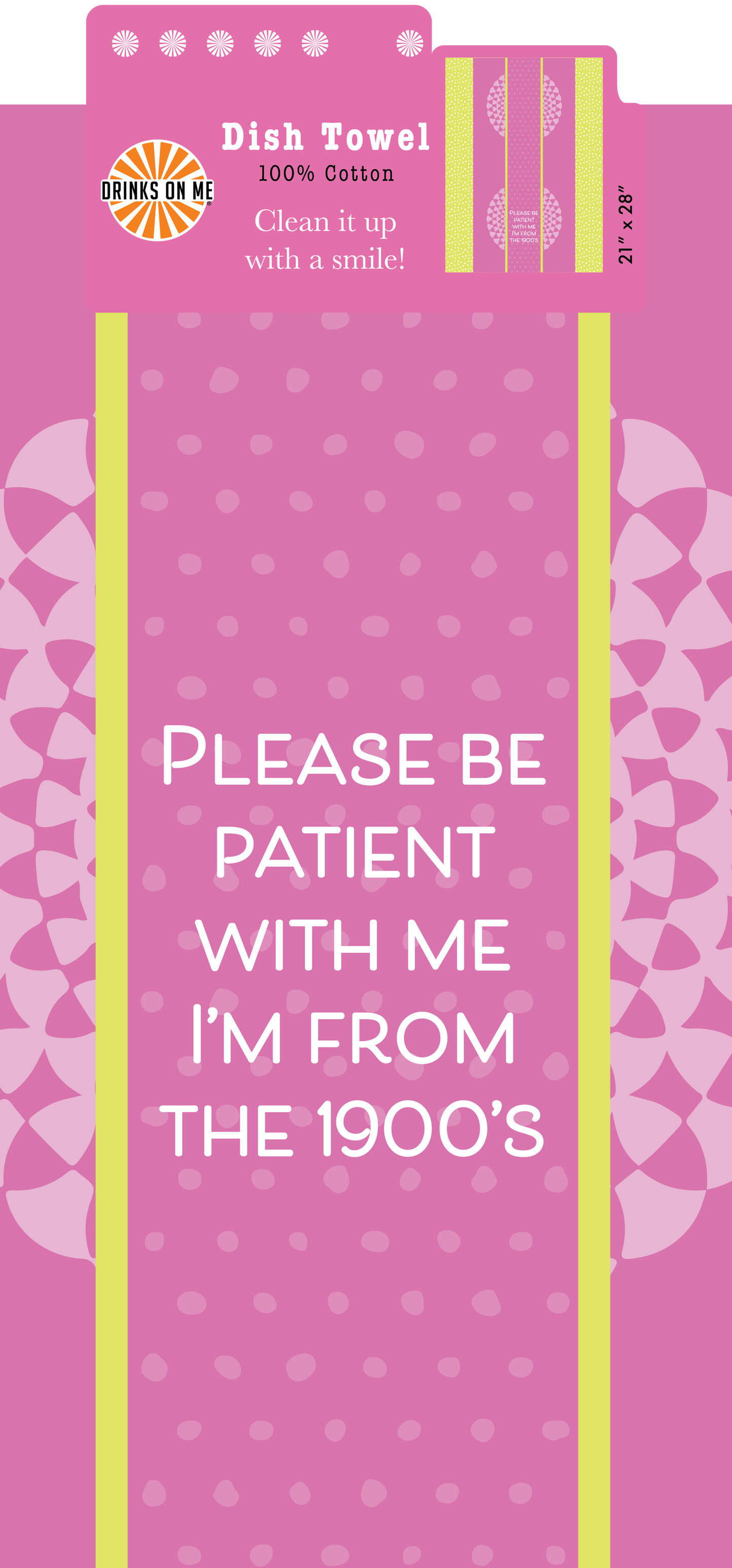 TOWEL 1900'S | Funny Dish Towel Gift | Kitchen Decor