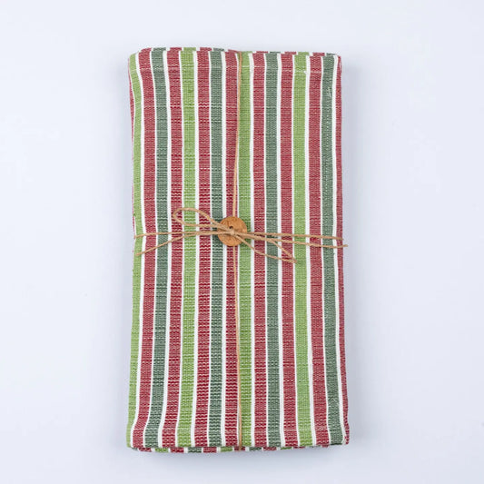 Candy Cane Stripe Woven Table Runner