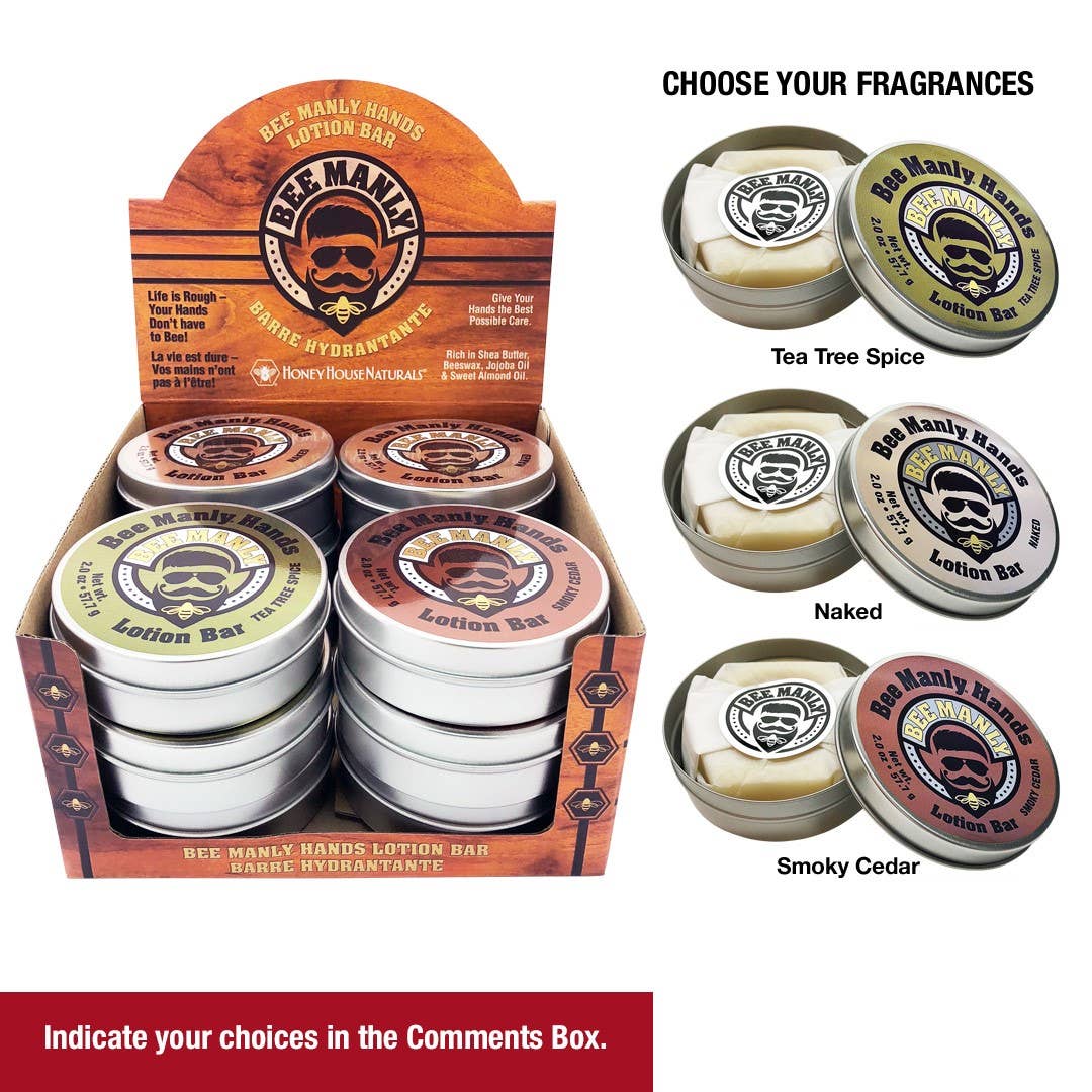 Bee Manly Hands Lotion Bar