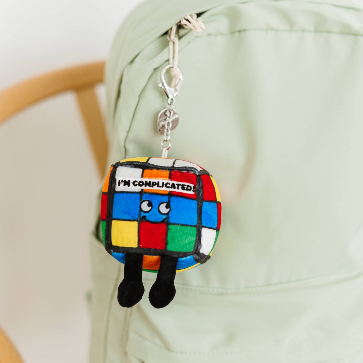 Cube Plush Plush Bag Charm  Soft Cuddly Toy Funny Cute Gift