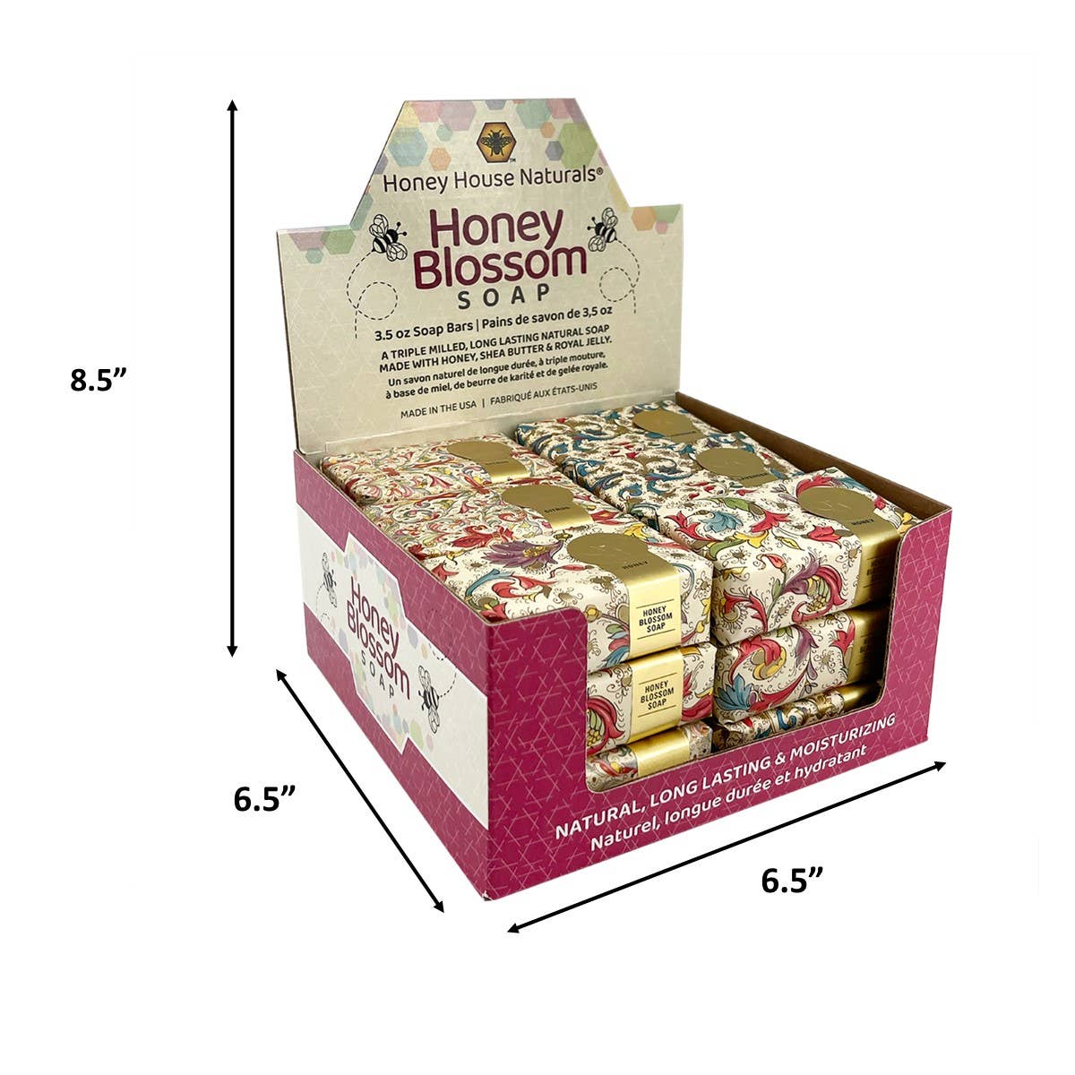 Florentine Paper Wrapped Soap Display - 18ct