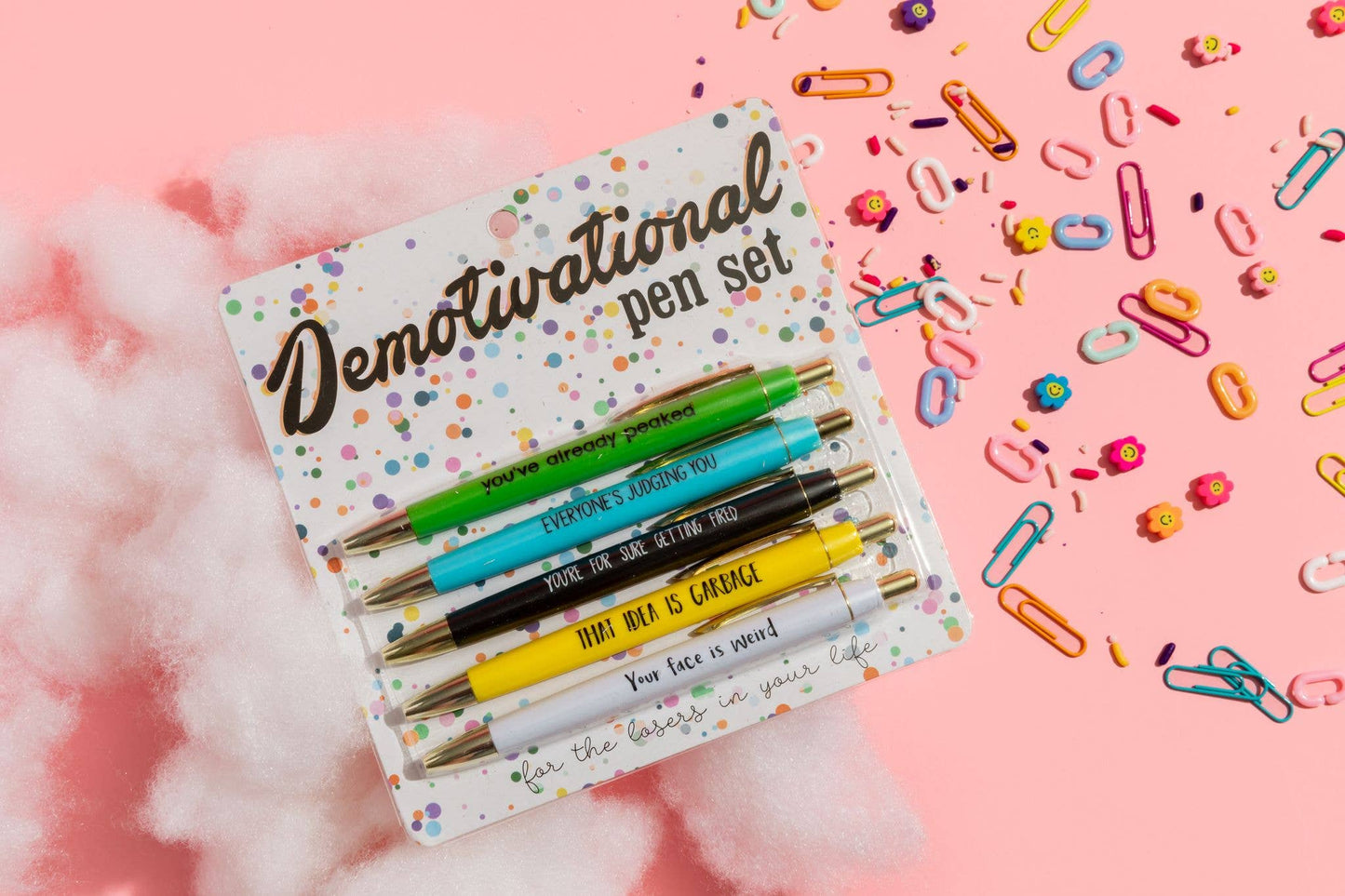 Demotivational Pen Set (christmas gift, funny stocking stuffer