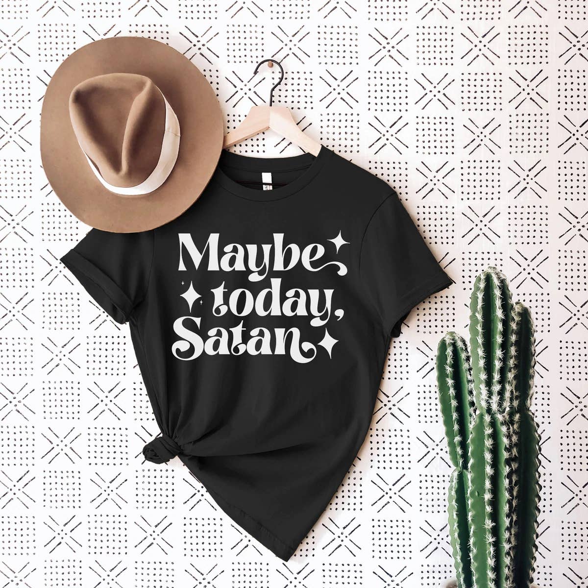 Maybe Today Satan Shirt (funny, graphic tee)