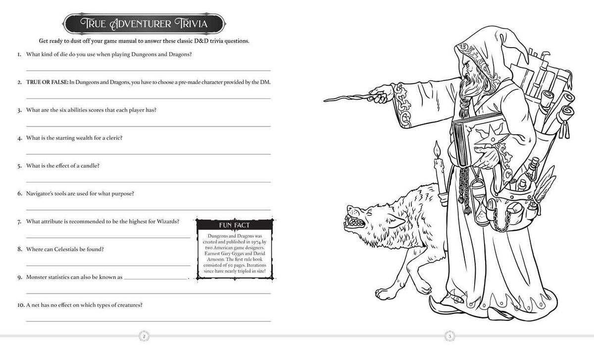 Creative Game Master's Trivia & Activity Book by Anna Mirabella