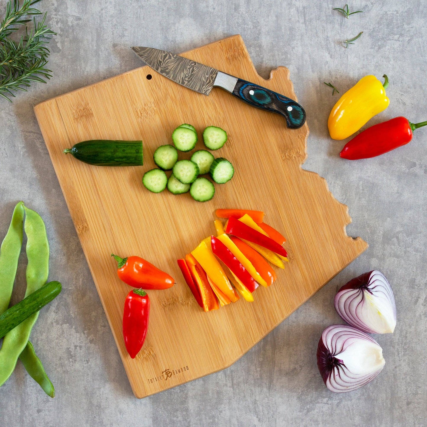 Arizona Cutting Board with Artwork by Fish Kiss™