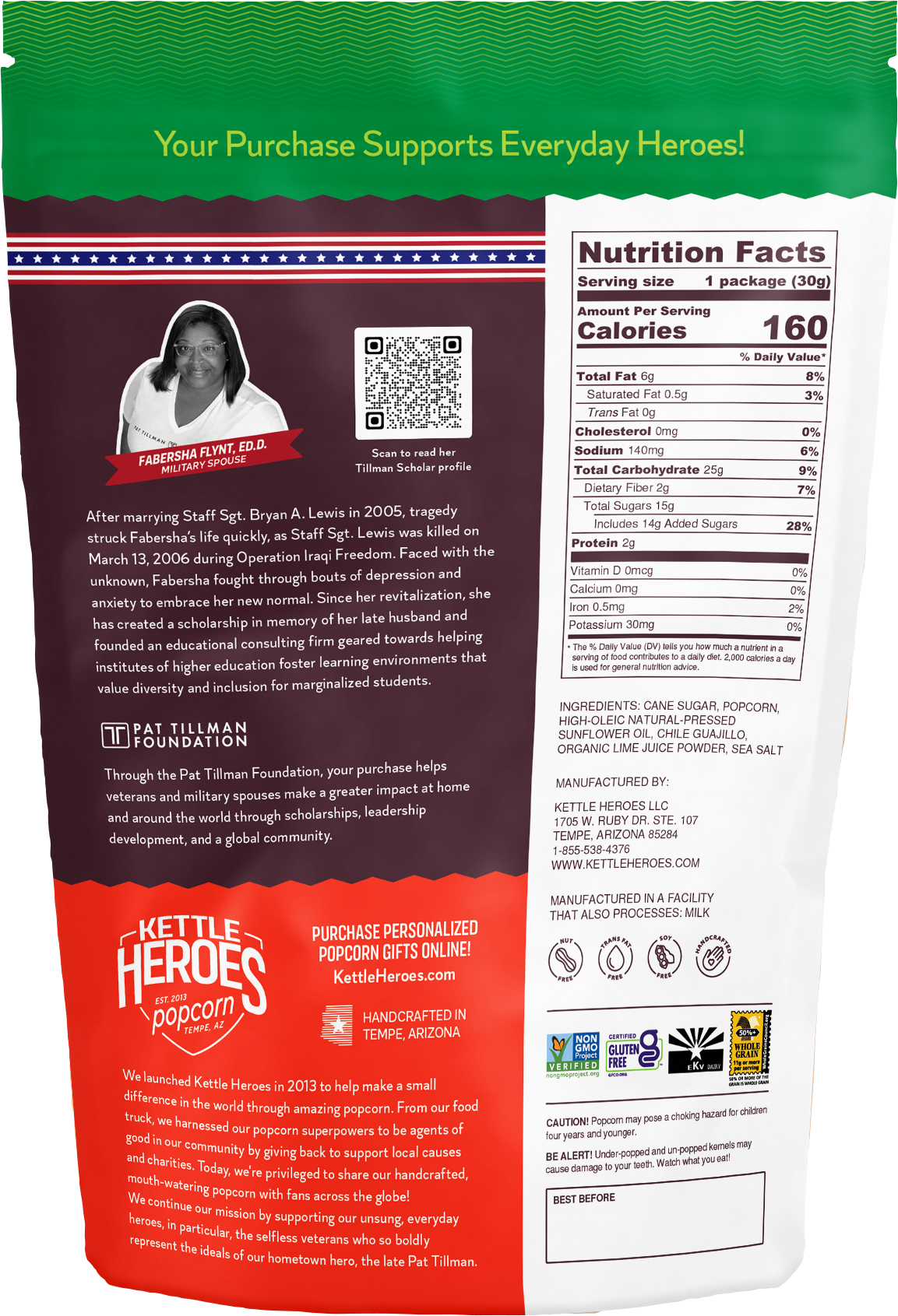 Guajillo Chile Lime Kettle Corn - Snack Pack