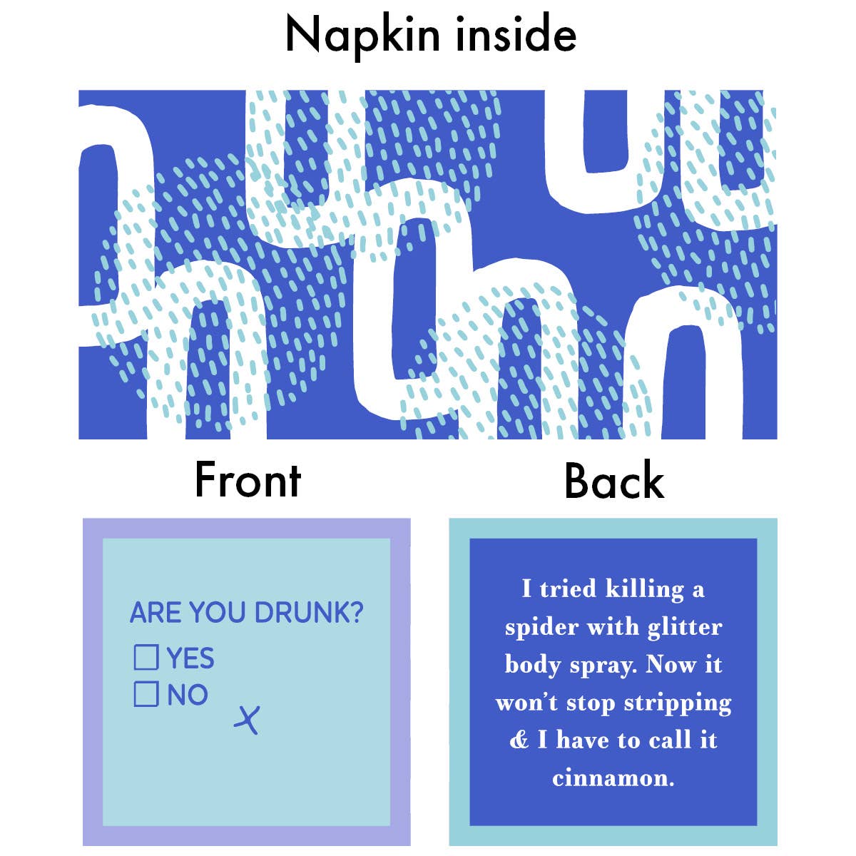 NAPKIN XMAS Gift | Funny Party Gift | Cocktail Napkin