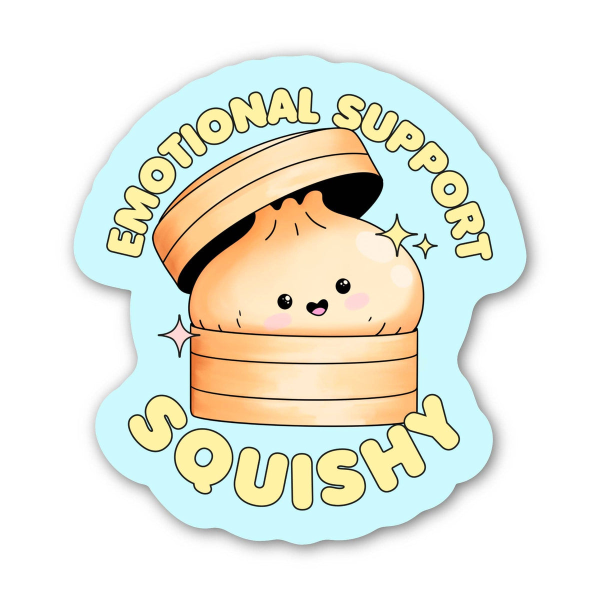 Emotional Support Squishy Sticker - Blue