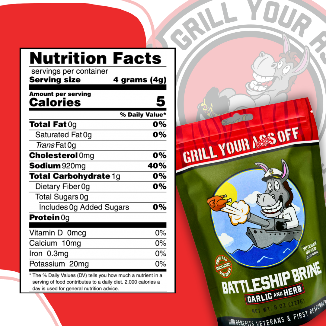 Battleship Brine – Garlic & Herb Turkey Chicken Brine Pork
