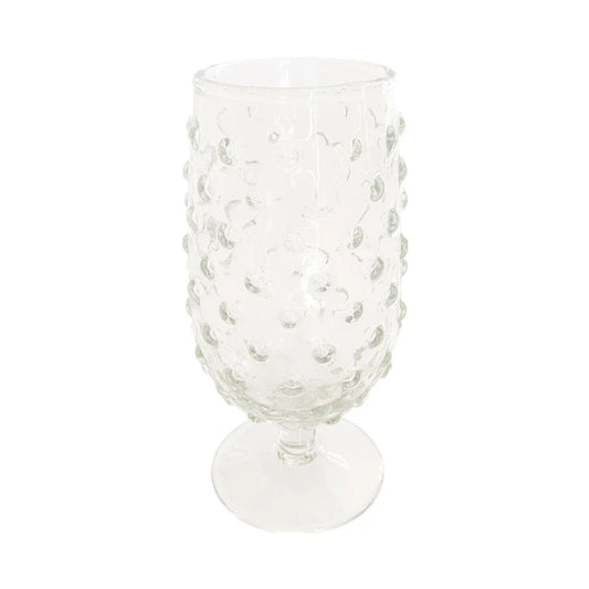 Hobnail Stemmed Glass