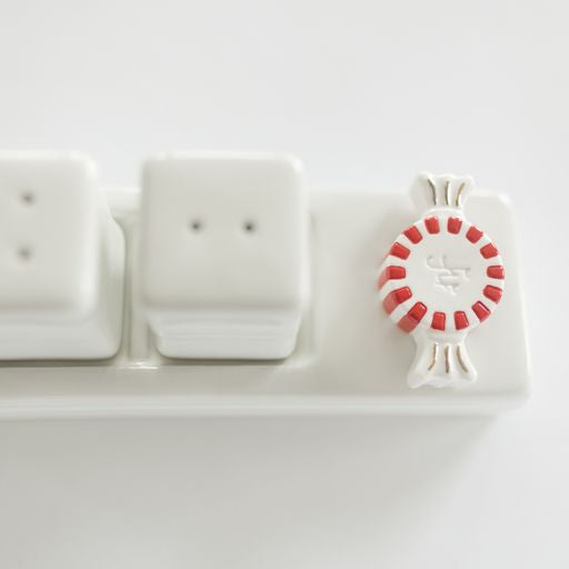 Nora Fleming Salt & Pepper Pinstripes