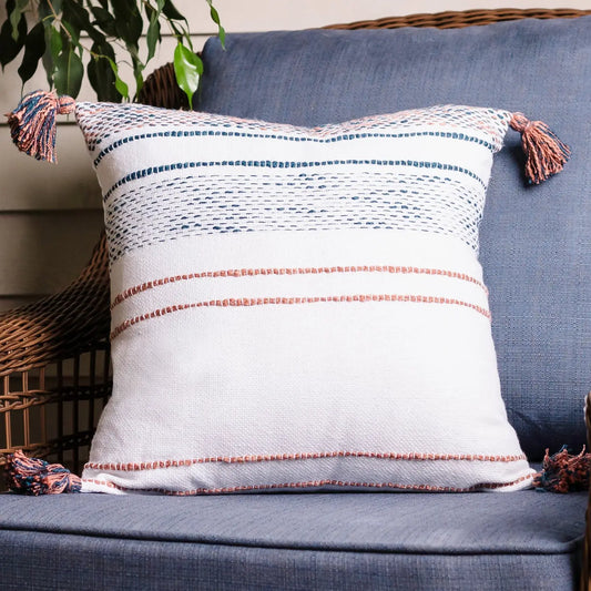 Tylanne Handwoven Recycled Outdoor Throw Pillow